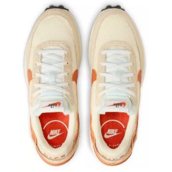Nike Women's Waffle Debut Shoes - Muslin/Camp Fire Orange - Picture 3 of 14